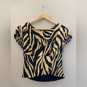 Free people animal print top